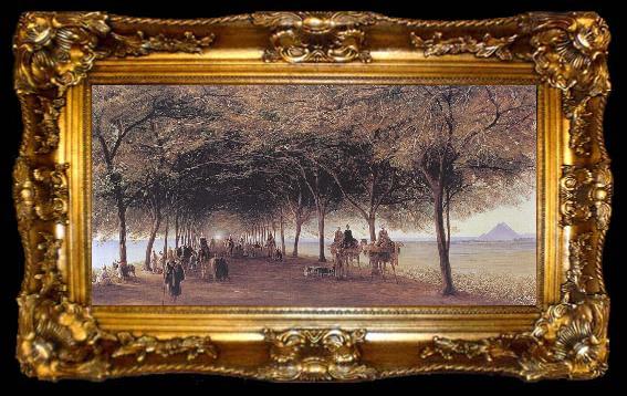 framed  Lear, Edward The Pyramids Road, ta009-2